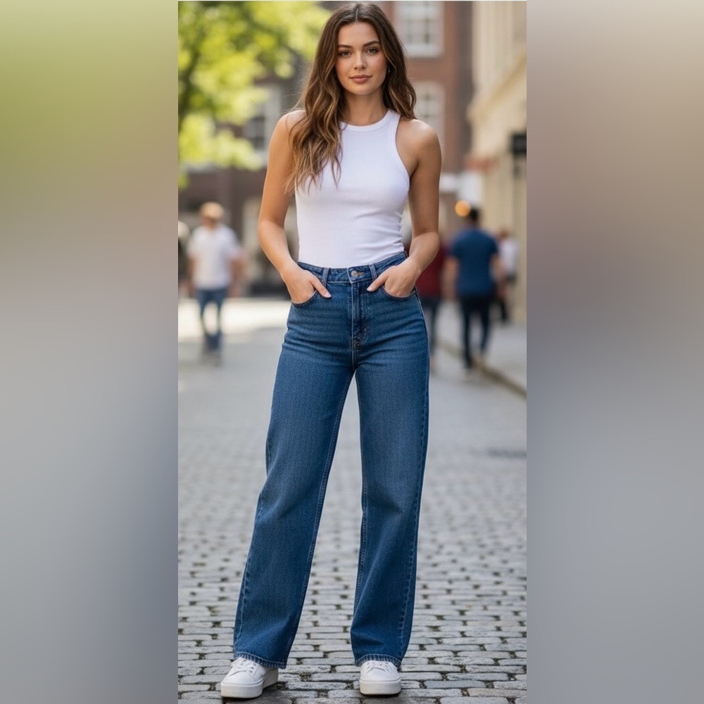 Abercrombie & Fitch Curve Love ‘90s High Waisted Jeans, Size 24(00)